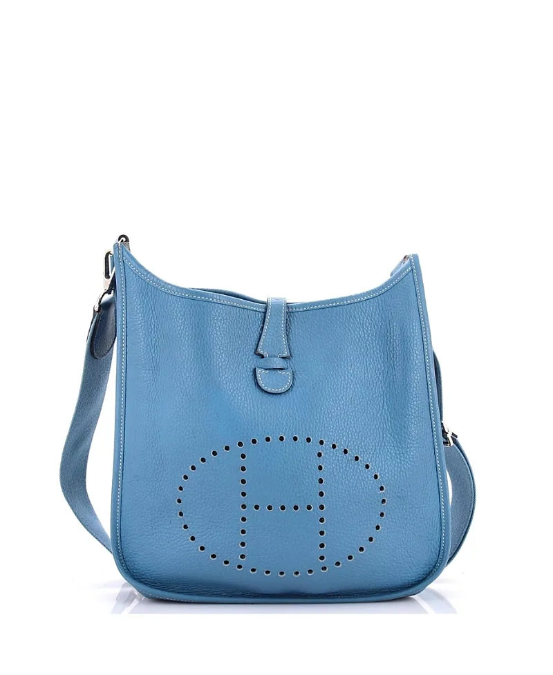Pre-Owned Hermes Evelyne Iii Pm Clemence Leather Crossbody by Hermes