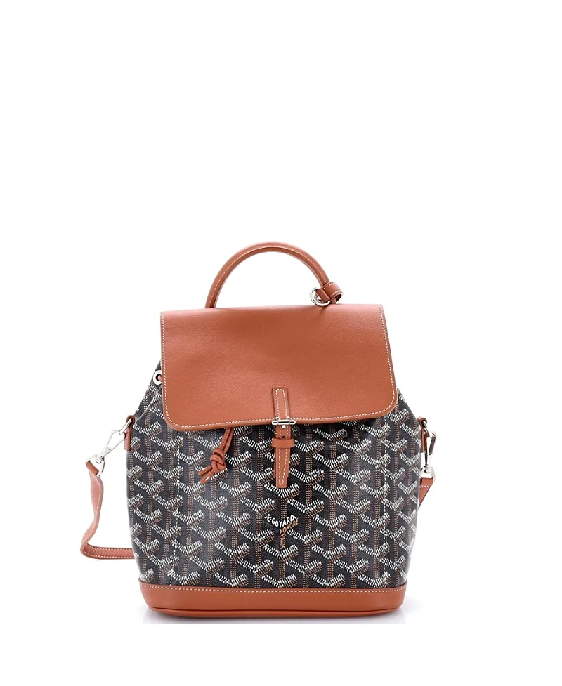 Pre-Owned Goyard Mini Alpin Backpack Coated Canvas by Pre-owned Goyard