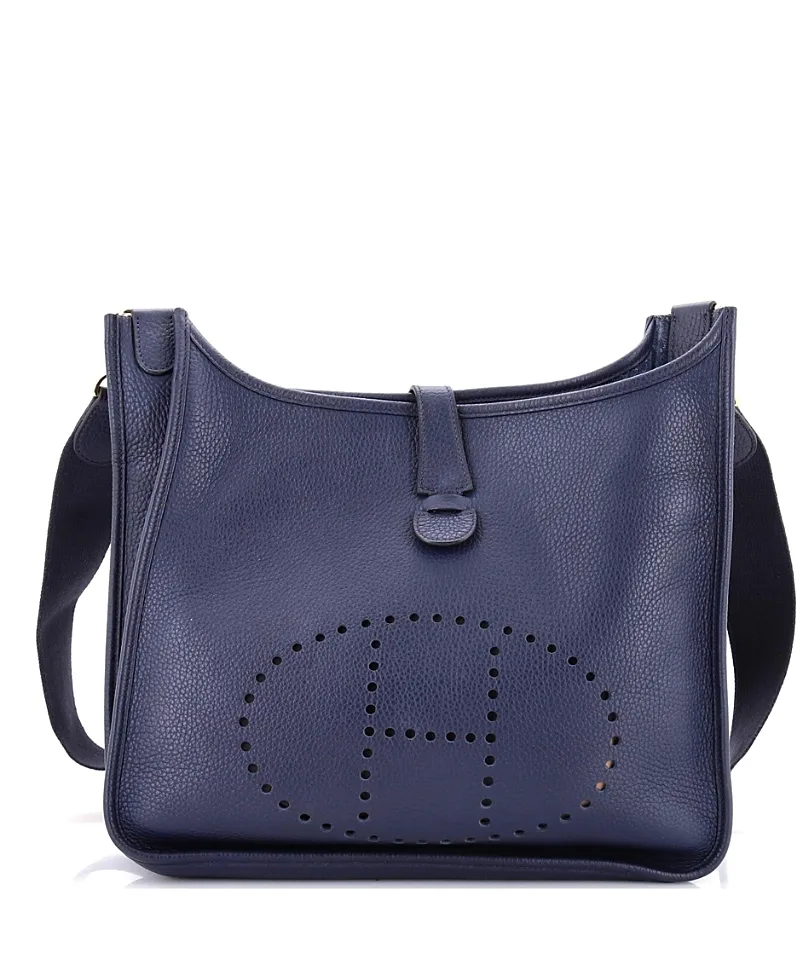 Pre-Owned Hermes Evelyne Iii Leather Crossbody by Hermes