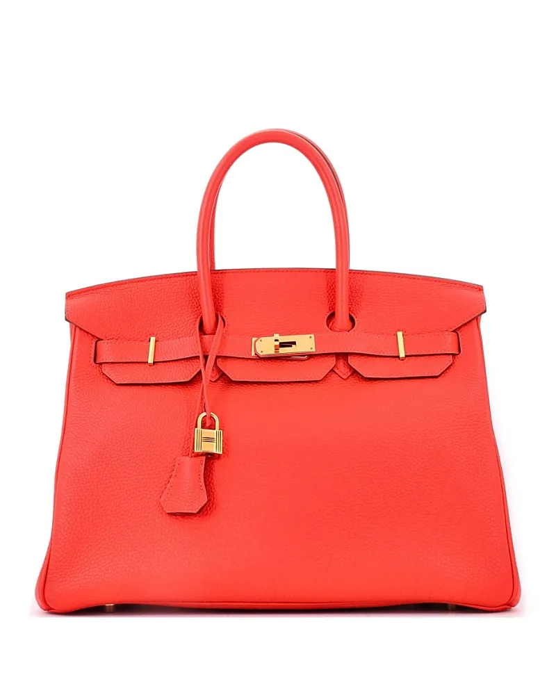 Pre-Owned Hermes Birkin 35 Togo Leather Satchel by Hermes