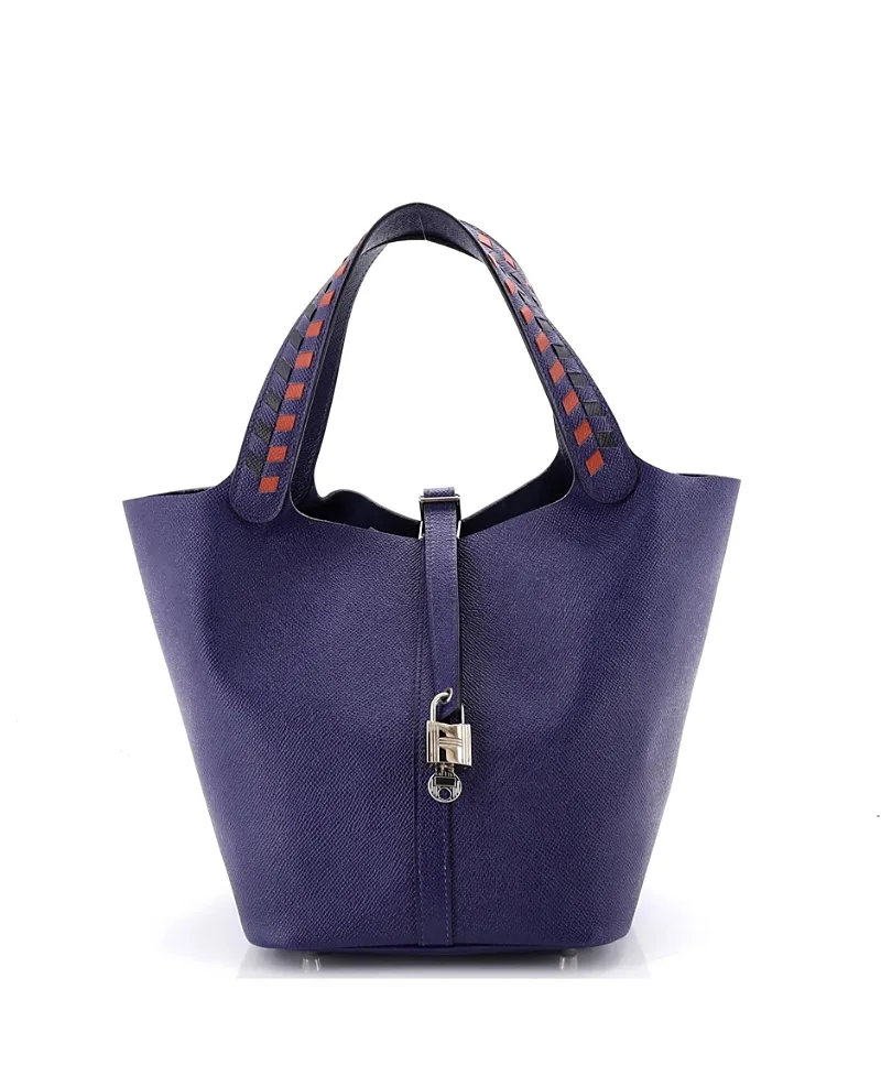 Pre-Owned Picotin Lock Mini Epsom Leather Bag by Hermes