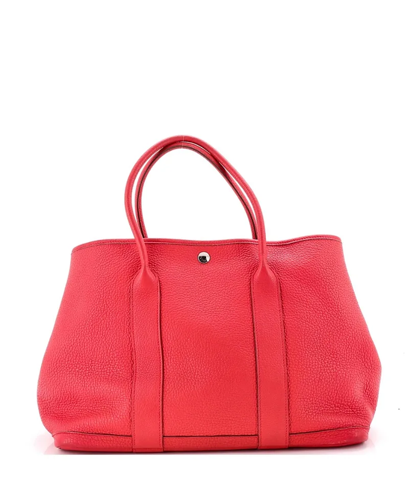 Pre-Owned 36 Garden Party Textured Leather Tote