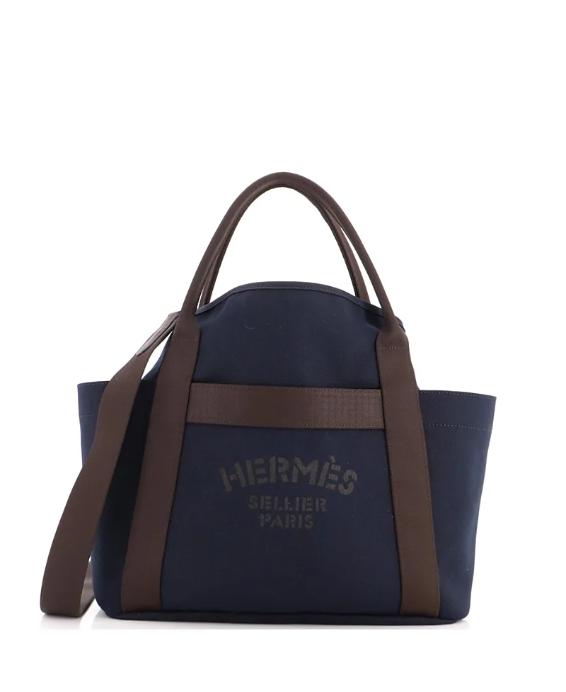 Pre-Owned Sac De Pansage Groom Canvas Tote by Hermes