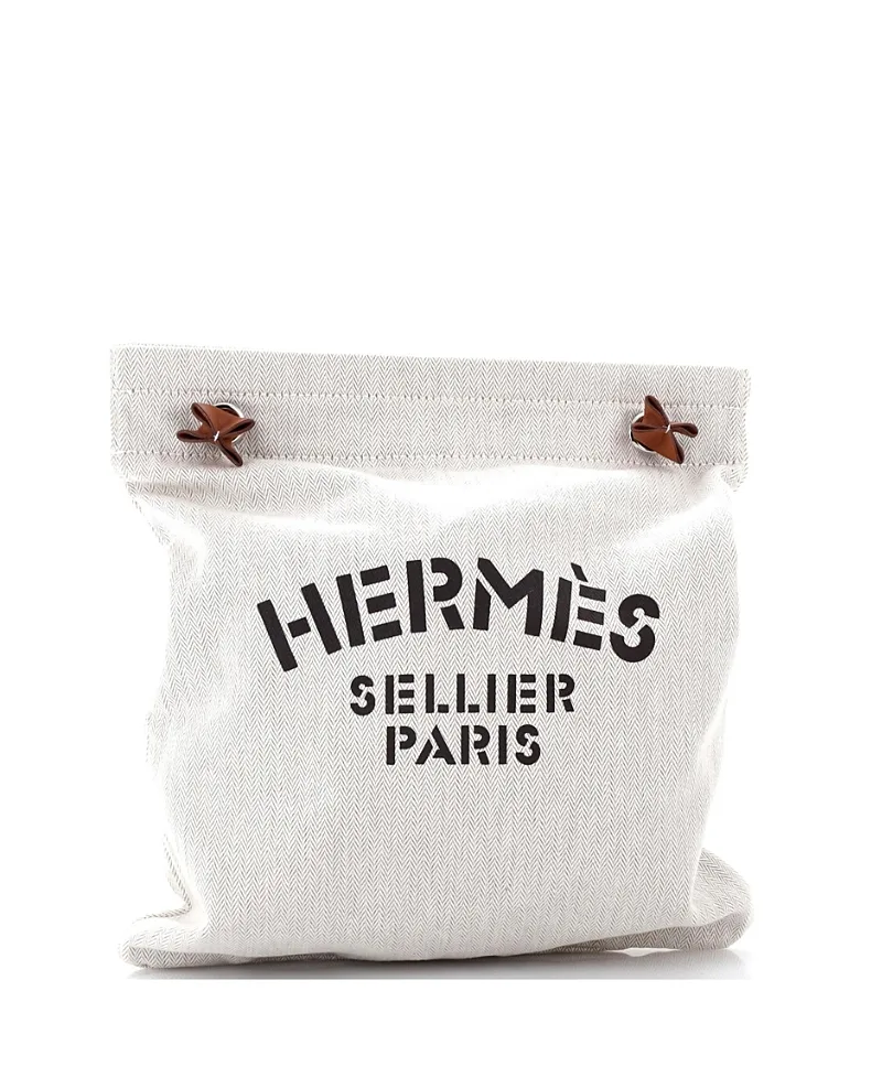 Pre-Owned mm Aline Bag Toile by Hermes