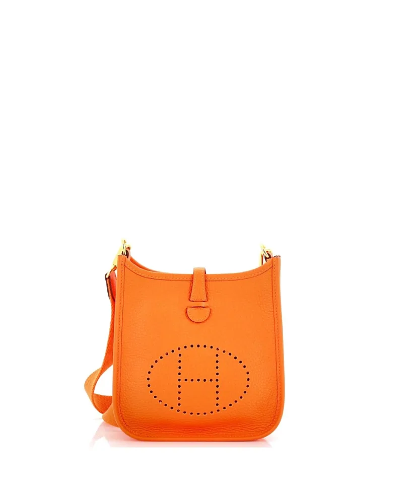 Pre-Owned Evelyne Perforated Leather Crossbody by Hermes
