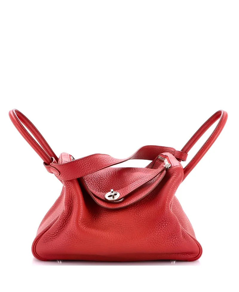 Pre-Owned Lindy 30 Clemence Leather Shoulder Bag by Hermes
