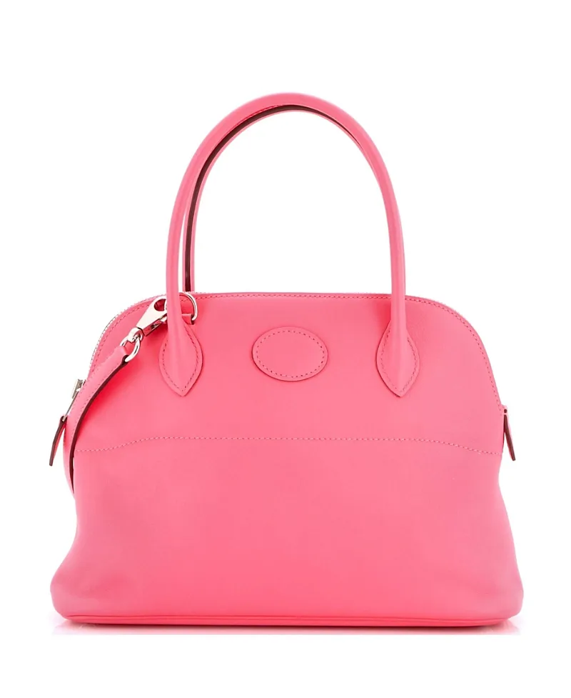 Pre-Owned 27 Bolide Swift Leather Satchel by Hermes