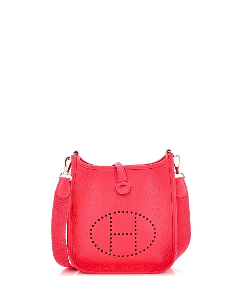 Pre-Owned Evelyne Mini Clemence Leather Crossbody by Hermes