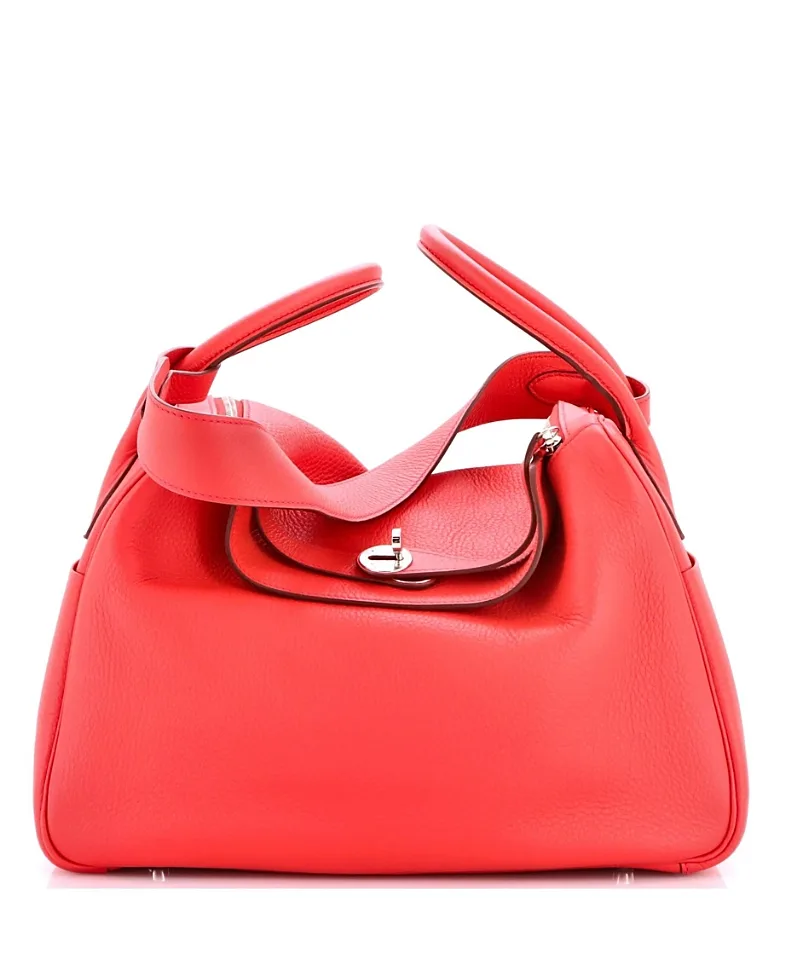 Pre-Owned Lindy Clemence Leather Satchel by Hermes