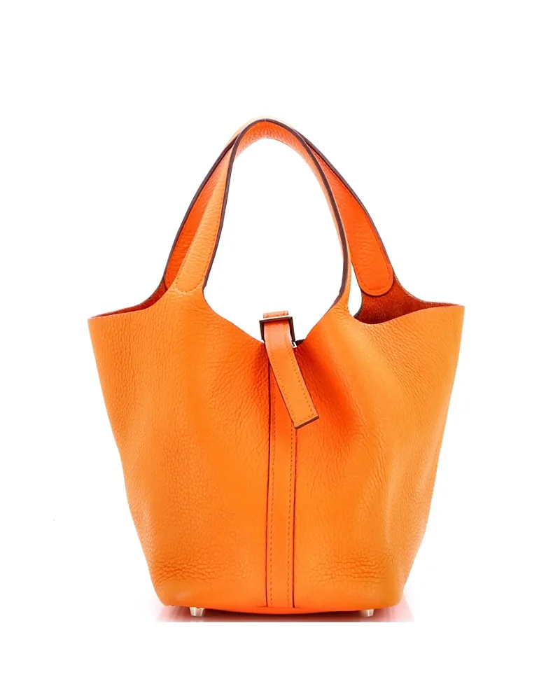 Pre-Owned Picotin Pm Clemence Bag by Hermes