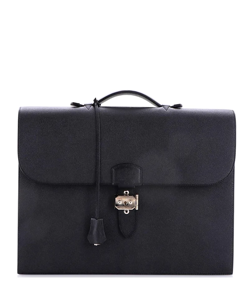 Pre-Owned Sac a Depeches 38 Epsom Leather Satchel by Hermes
