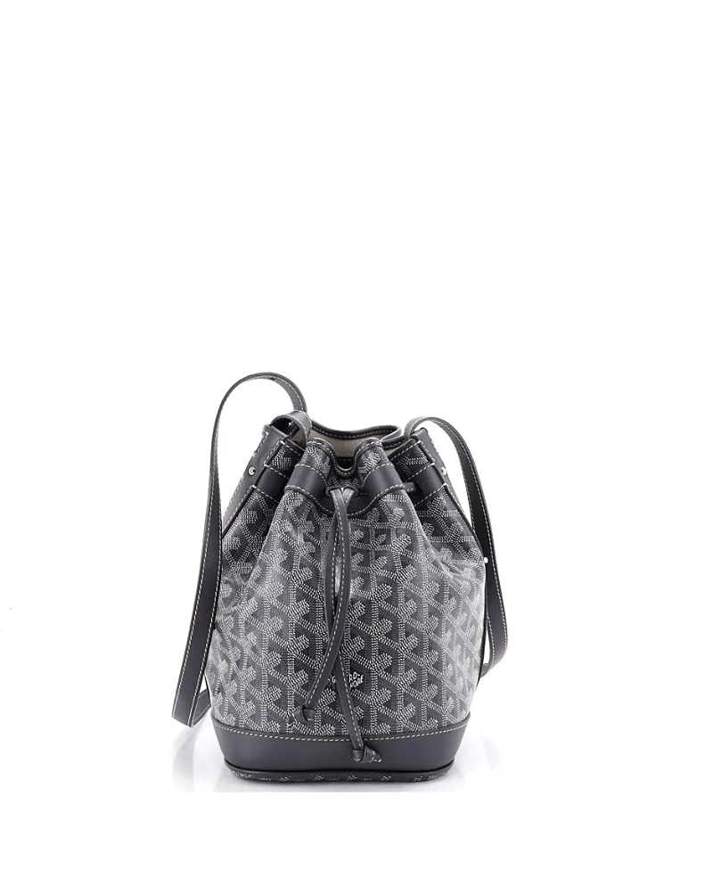 Pre-Owned Pm Petit Flot Bucket Bag Coated Canvas by Pre-owned Goyard