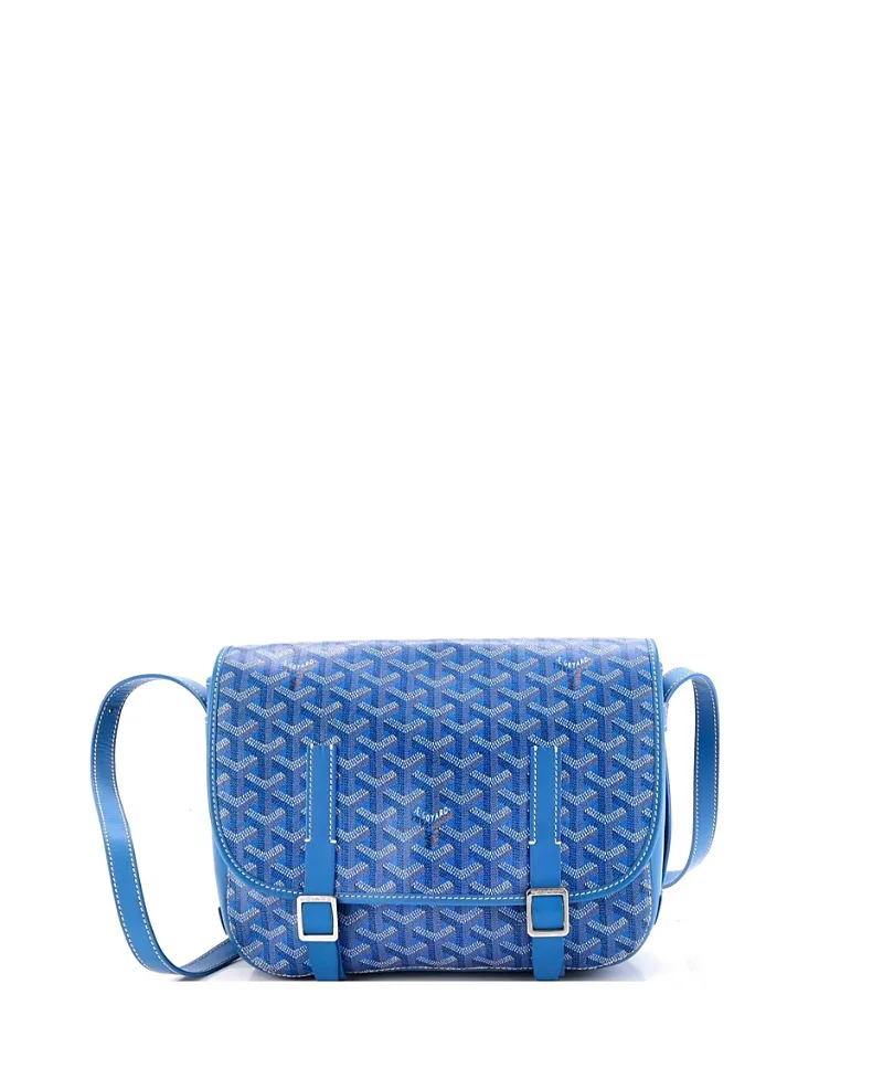 Pre-Owned mm Belvedere Messenger Bag Coated Canvas by Pre-owned Goyard