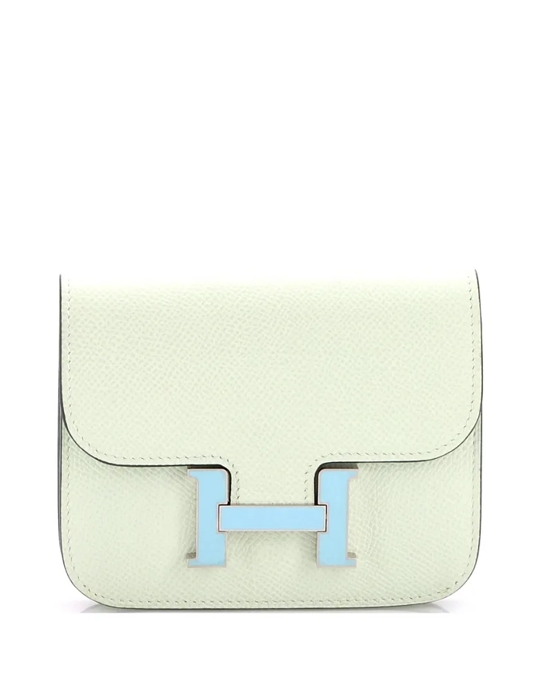 Pre-Owned Constance Mini Slim Epsom Leather Wallet