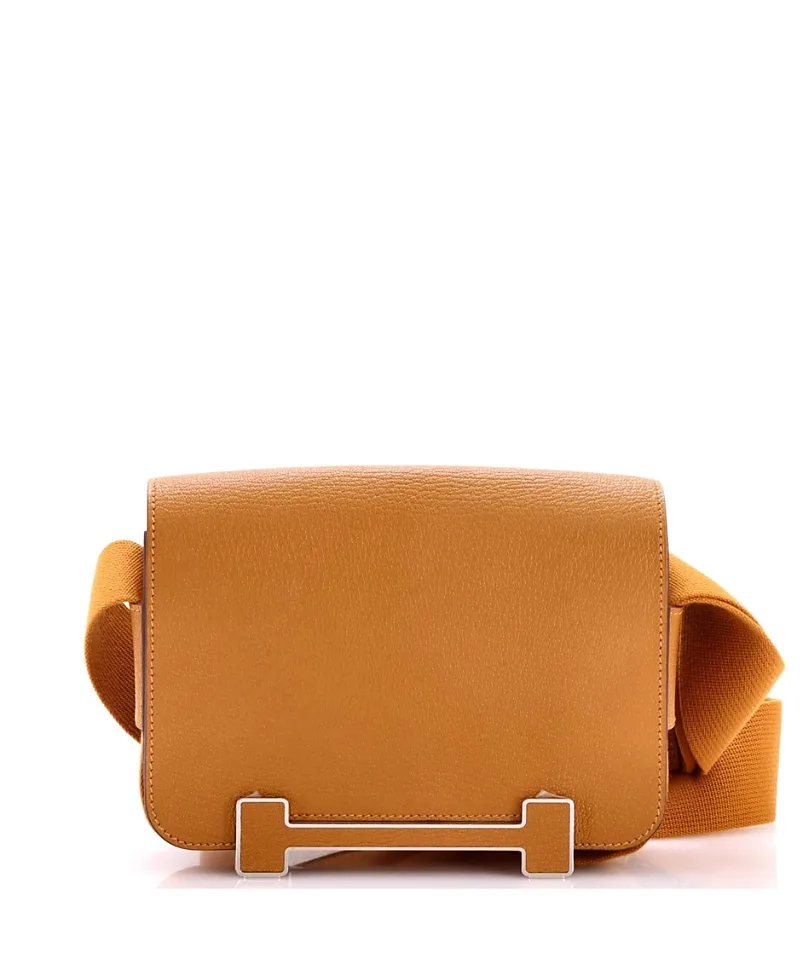Pre-Owned Geta Mini Chevre Mysore Shoulder Bag by Hermes