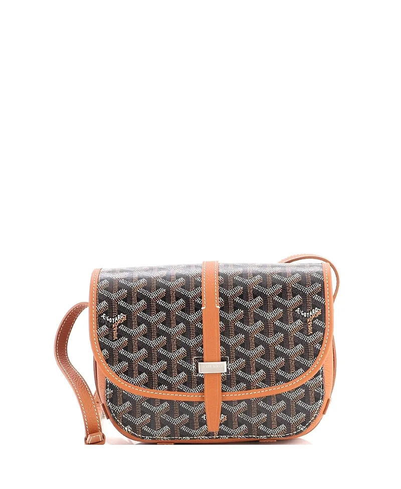 Pre-Owned Goyard Pm Belvedere III Messenger Bag Coated Canvas with Leather by Pre-owned Goyard
