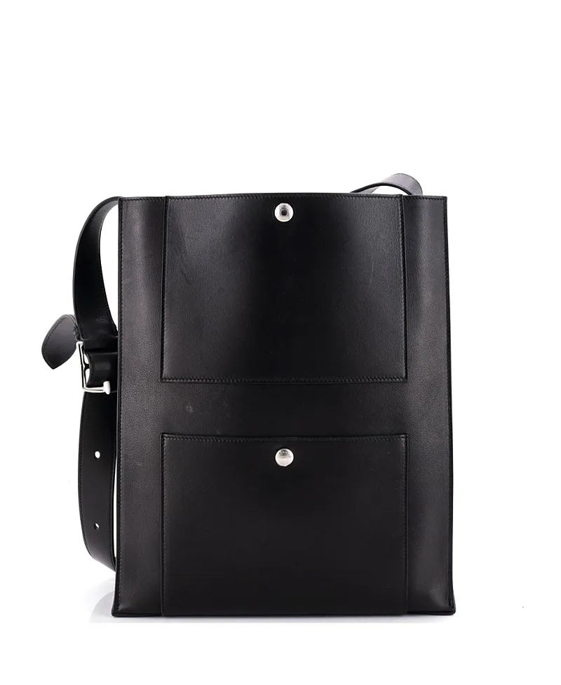 Pre-Owned CabH Evergrain Leather Tote by Hermes
