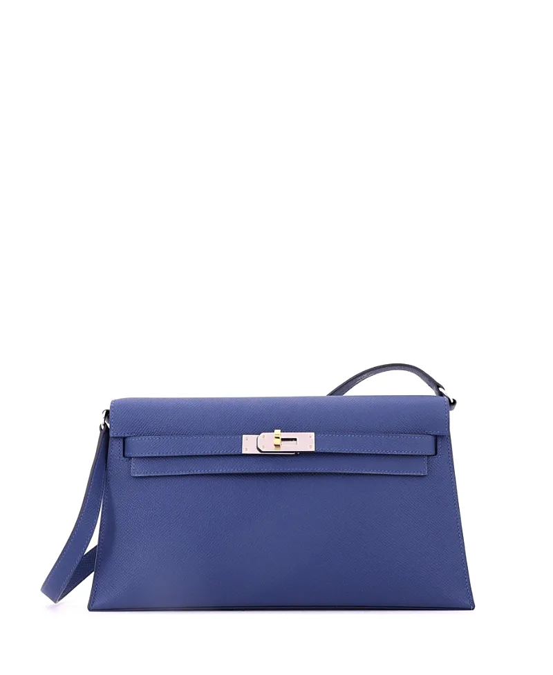 Pre-Owned Kelly Elan Leather Shoulder Bag by Hermes