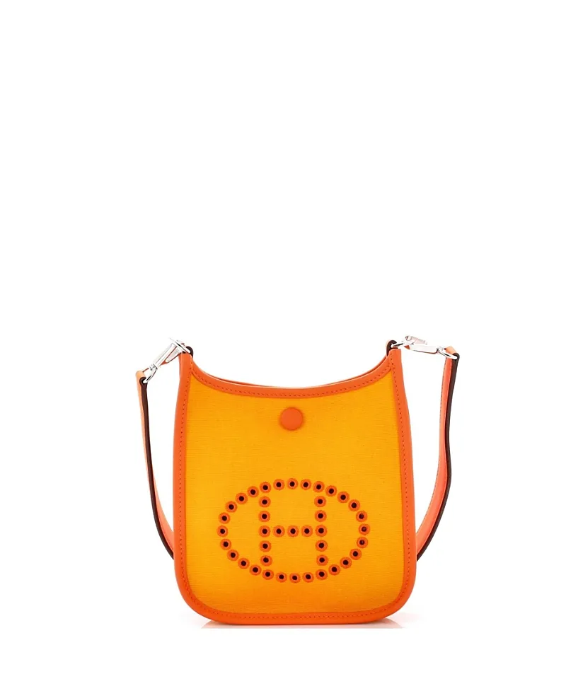 Pre-Owned Neo Evelyne Mini Canvas & Leather Crossbody by Hermes