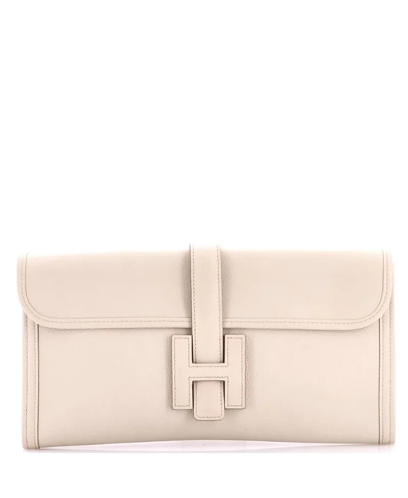 Pre-Owned Jige Elan Evercolor Leather Clutch