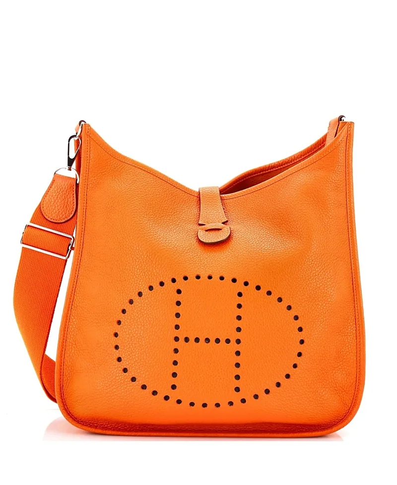 Pre-Owned Gm Evelyne Iii Leather Crossbody by Hermes