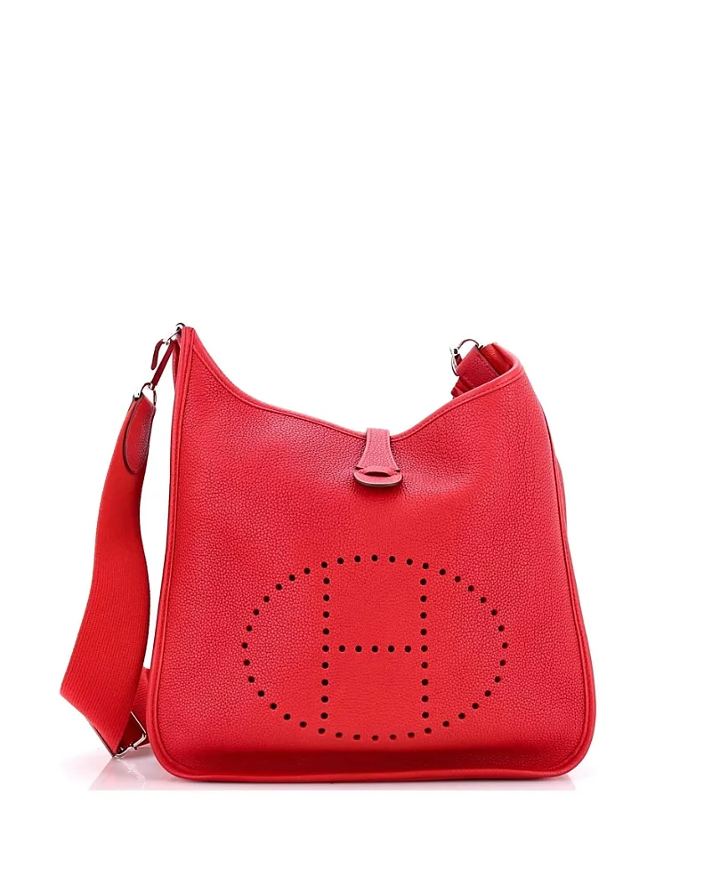 Pre-Owned Pm Evelyne Iii Clemence Leather Crossbody by Hermes