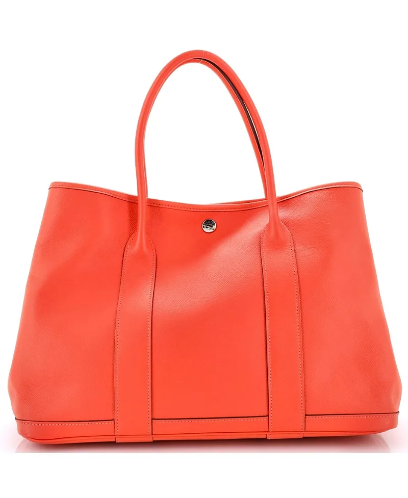 Pre-Owned Garden Party Leather Tote by Hermes