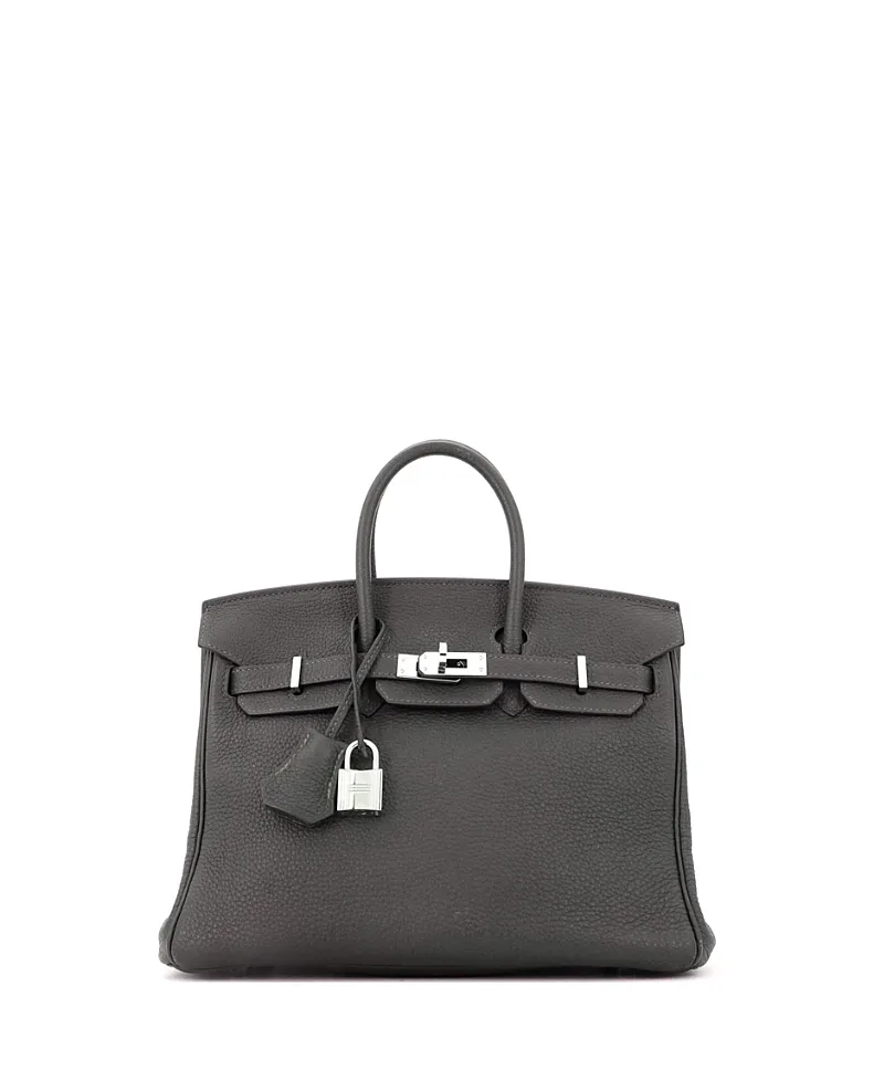 Pre-Owned Birkin 25 Leather Satchel by Hermes