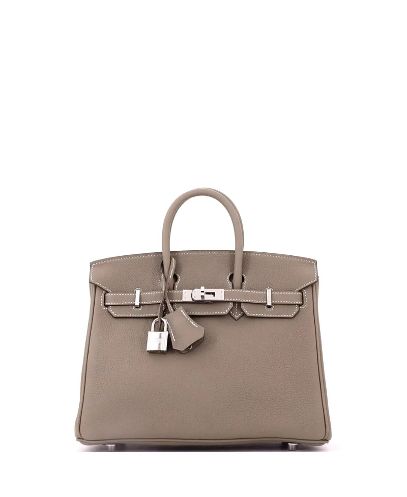 Pre-Owned Birkin 25 Leather Handbag by Hermes