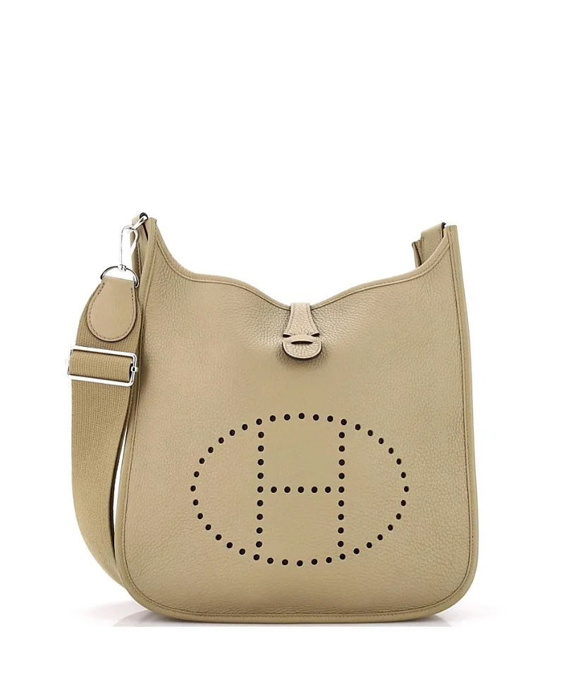 Pre-Owned Evelyne Iii Clemence Leather Crossbody Bag by Hermes