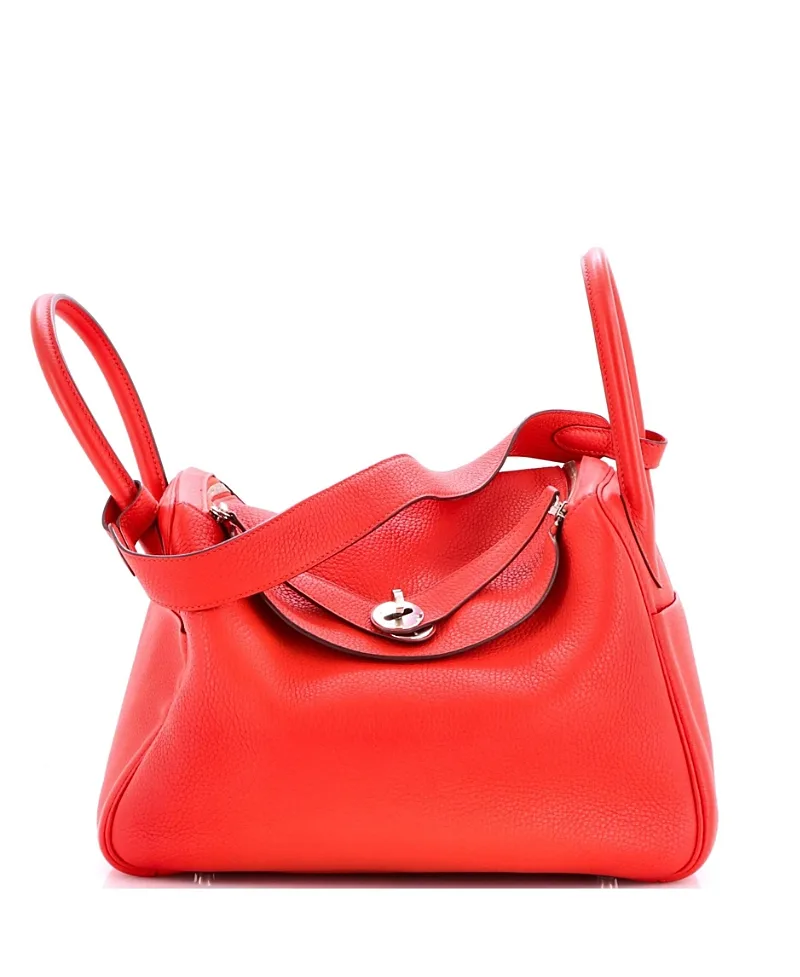 Pre-Owned Lindy Convertible Leather Shoulder Bag by Hermes