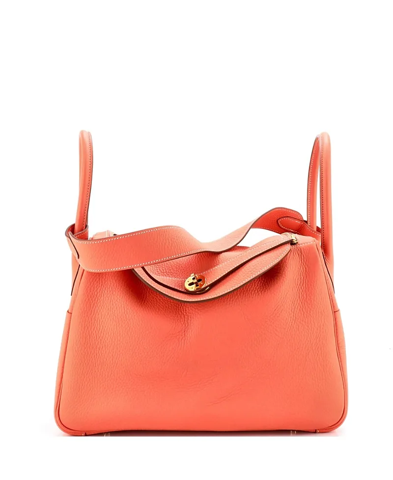 Pre-Owned Lindy Clemence Leather Shoulder Bag by Hermes