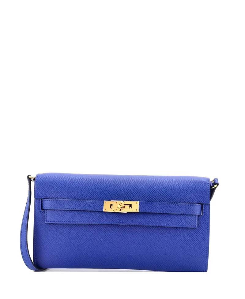 Pre-Owned Kelly to Go Epsom Leather Wallet by Hermes