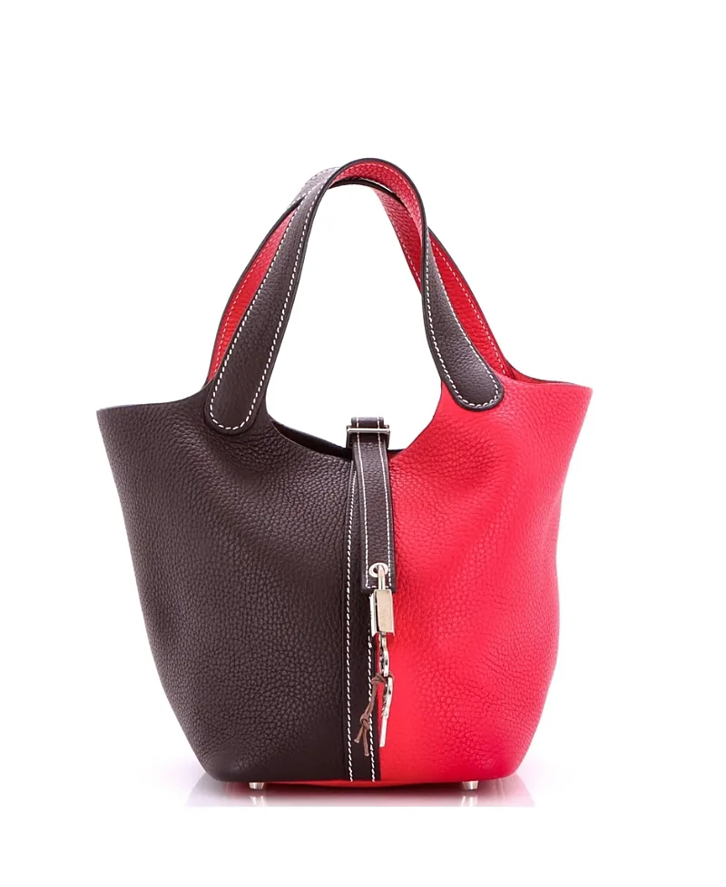 Pre-Owned Pm Casaque Picotin Lock Bag Clemence by Hermes