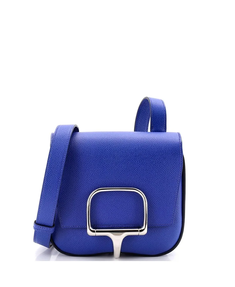 Pre-Owned Mini Della Cavalleria Epsom Leather Shoulder Bag by Hermes