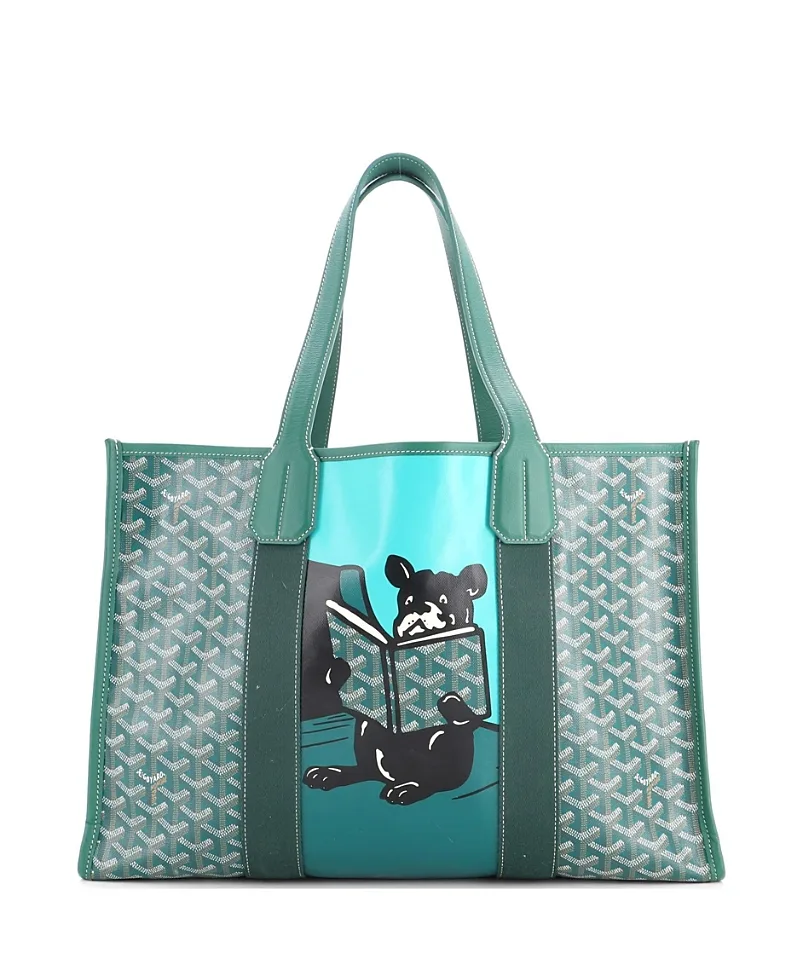 Pre-Owned Goyard mm Villette Tote Printed Coated Canvas by Pre-owned Goyard