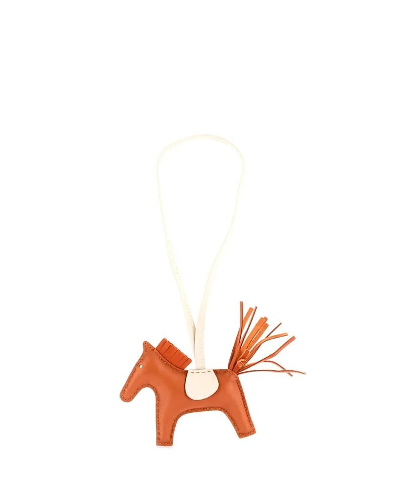 Pre-Owned Hermes Pm GriGri Rodeo Leather Bag Charm by Hermes