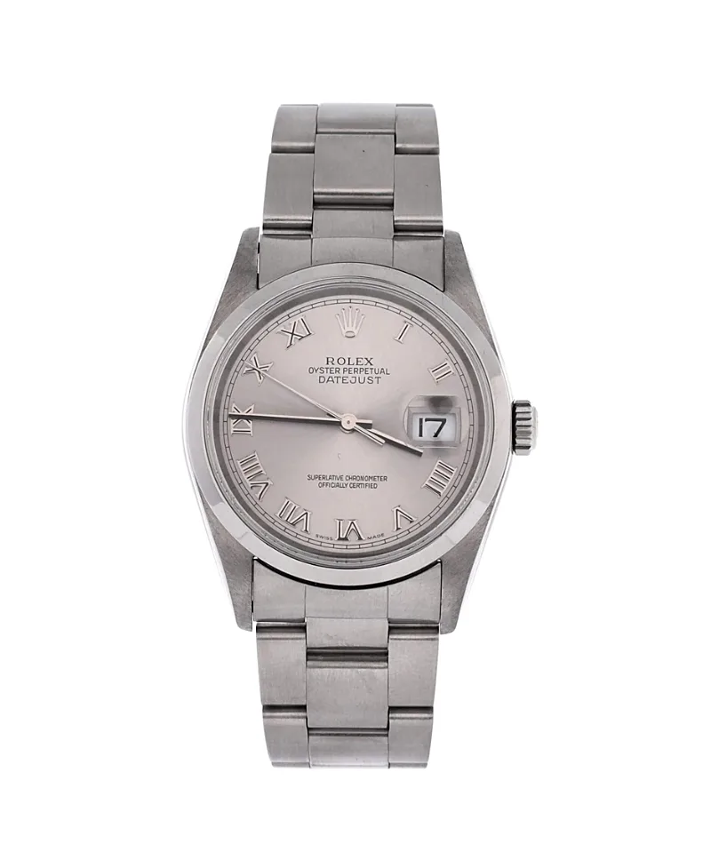 Pre-Owned Rolex Oyster Perpetual Datejust Automatic Watch in Stainless Steel 36mm by Pre-owned Rolex