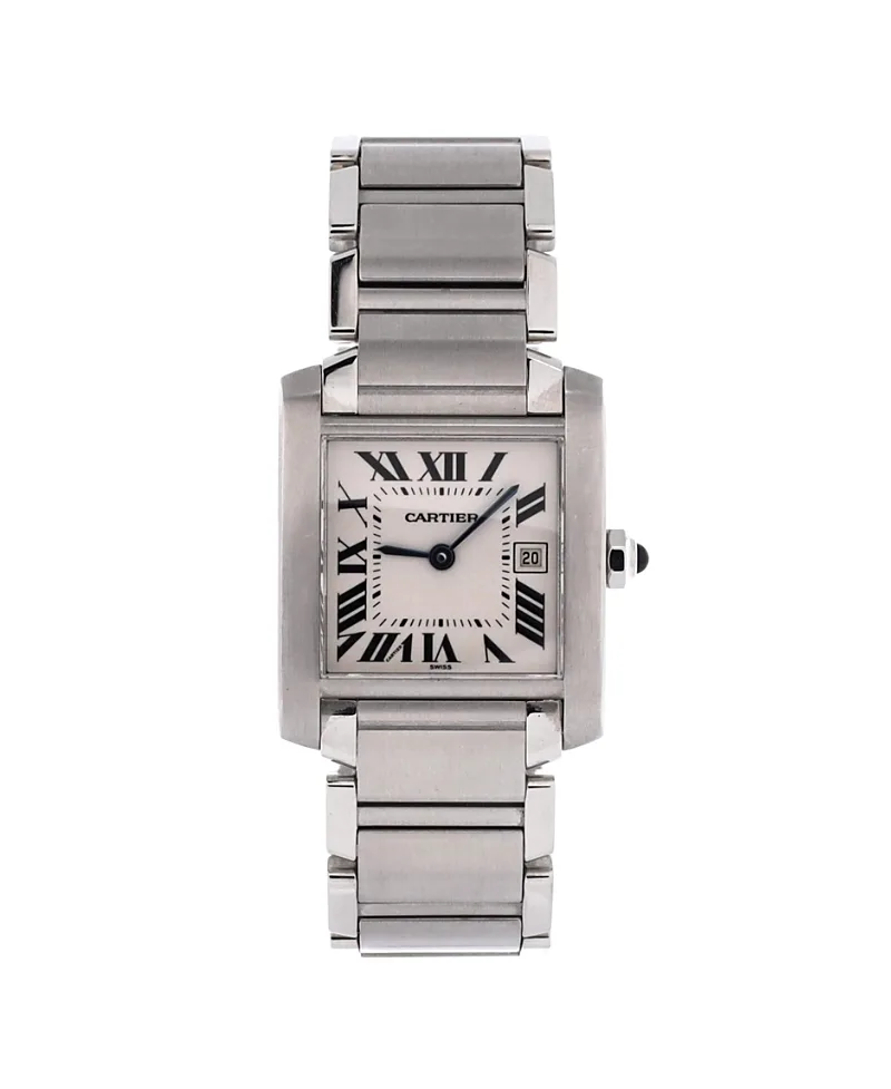 Pre-Owned Cartier Tank Francaise Quartz Watch in Stainless Steel 25mm by Cartier's