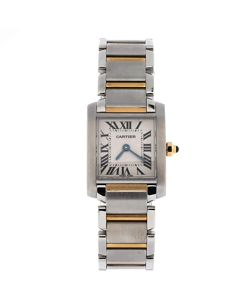 Pre-Owned Cartier Tank Francaise Quartz Watch in Stainless Steel and Gold 20mm by Cartier's