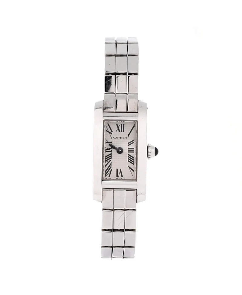 Pre-Owned Cartier Tank Allongee Laniere Quartz Watch in White Gold 14mm by Cartier's