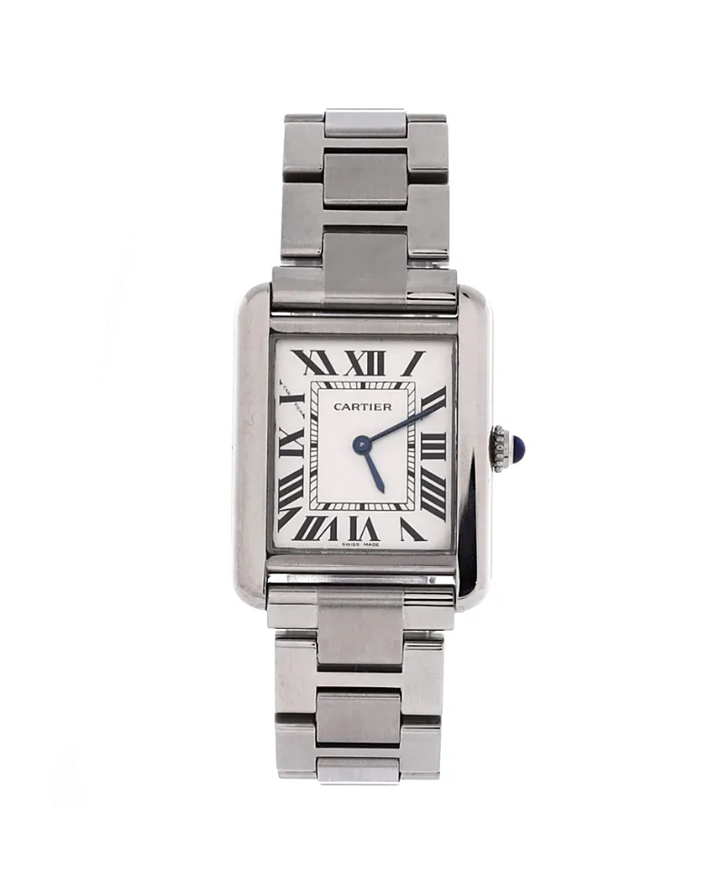 Pre-Owned Cartier Tank Solo Quartz Watch in Stainless Steel 24mm by Cartier's