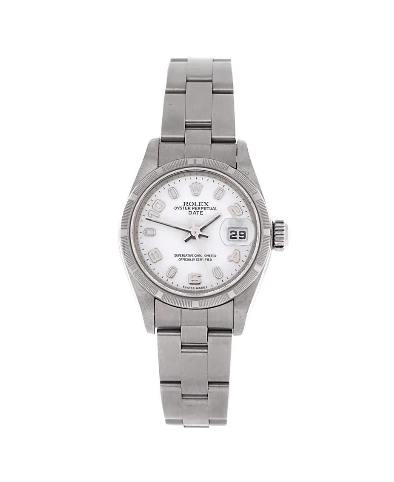 Pre-Owned Rolex Oyster Perpetual Date Automatic Watch in Stainless Steel 26mm by Pre-owned Rolex