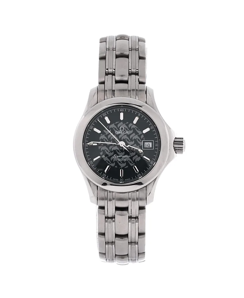 Pre-Owned Omega Seamaster Jacques Mayol 120M Quartz Watch in Stainless Steel 26mm by Omega