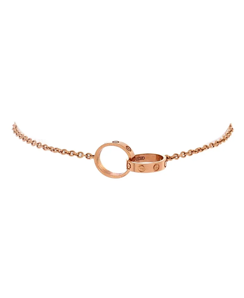 Pre-Owned Cartier Love Interlocking Bracelet 18K Rose Gold by Cartier's