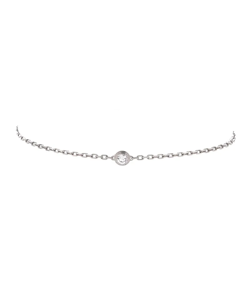 Pre-Owned Cartier Small DAmour Bracelet 18K White Gold and Diamond