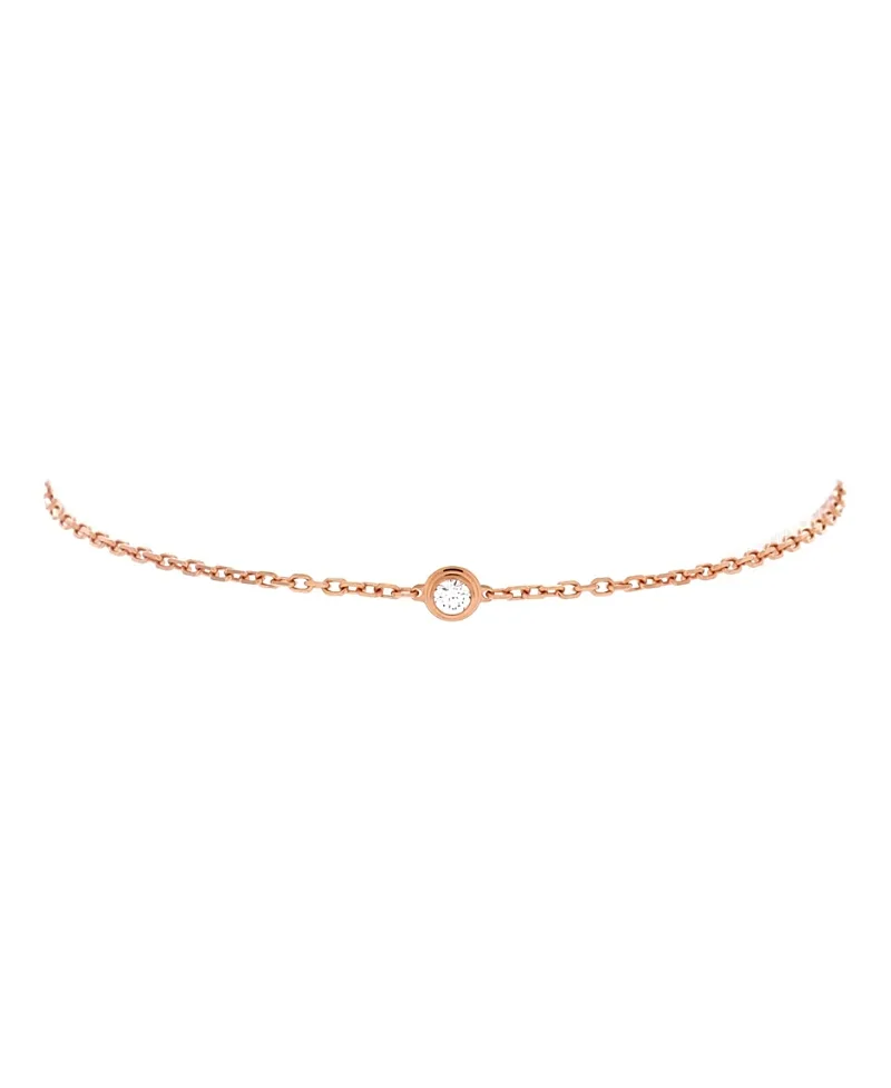Pre-Owned Cartier Small DAmour Bracelet 18K Rose Gold and Diamond