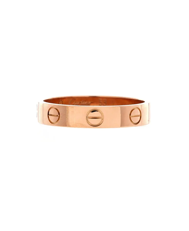 Pre-Owned Cartier Love Wedding Band Ring 18K Rose Gold by Cartier's