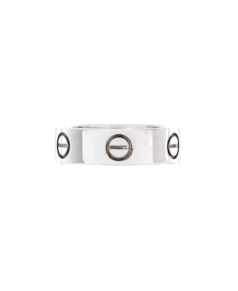 Pre-Owned Cartier Love Band Ring 18K White Gold by Cartier's
