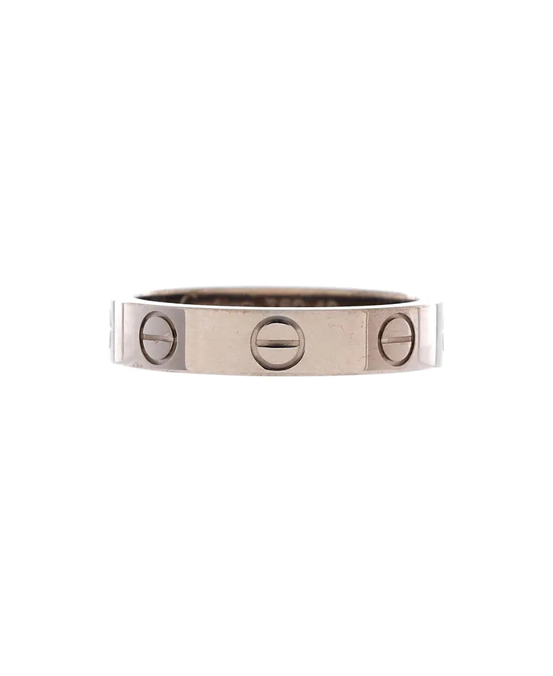 Pre-Owned Cartier Love Wedding Band Ring 18K White Gold by Cartier's